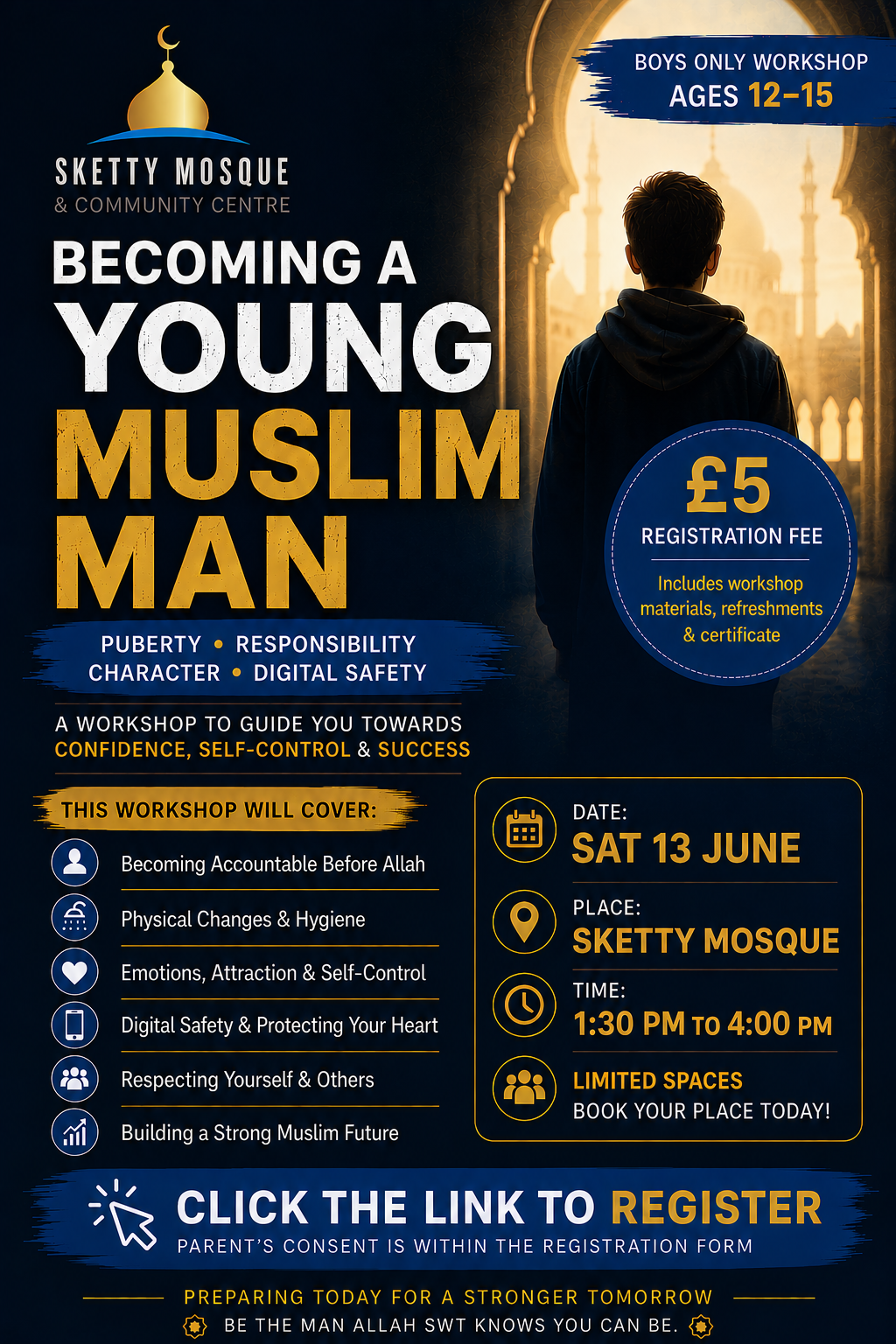 Becoming A Young Muslim Man at Sketty Mosque, Swansea